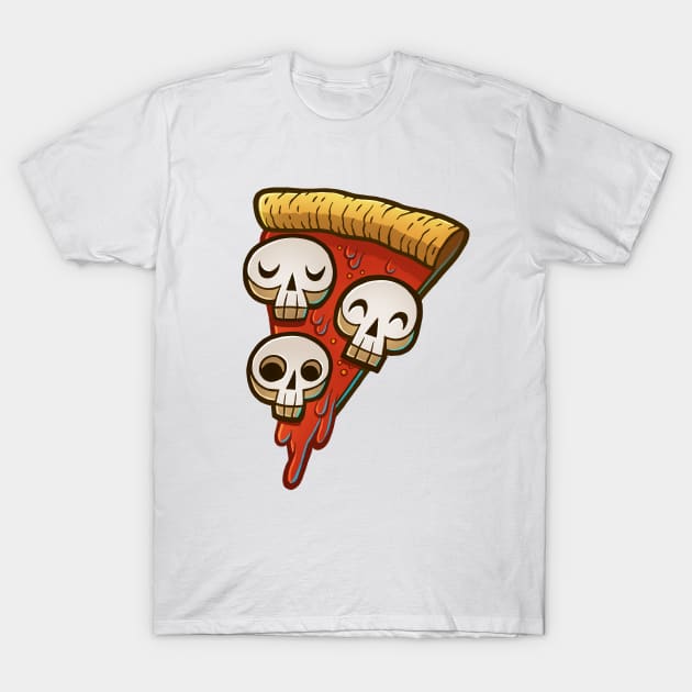 Pizza Skullgioni T-Shirt by RemcoBakker